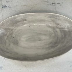 Wonki Ware Extra Large Etosha Bowl In Plain Wash Warm Grey Bowls