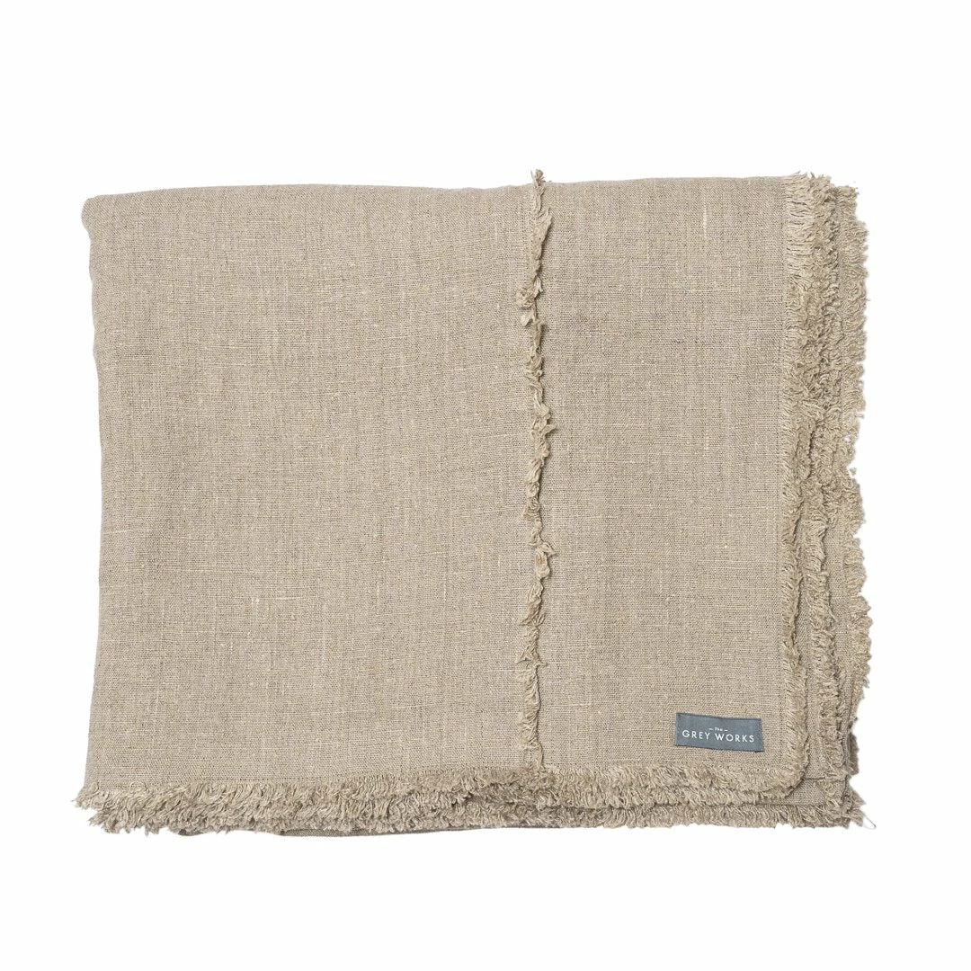 Top 10 ๐ The Grey Works Tablecloths Extra Wide Seamed French Linen Tablecloth Or Throw - Natural โจ 4 The Grey Works Tablecloths Extra Wide Seamed French Linen Tablecloth Or Throw - Natural