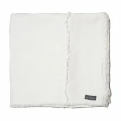 The Grey Works Extra Wide Seamed French Linen Tablecloth Or Throw - White Tablecloths