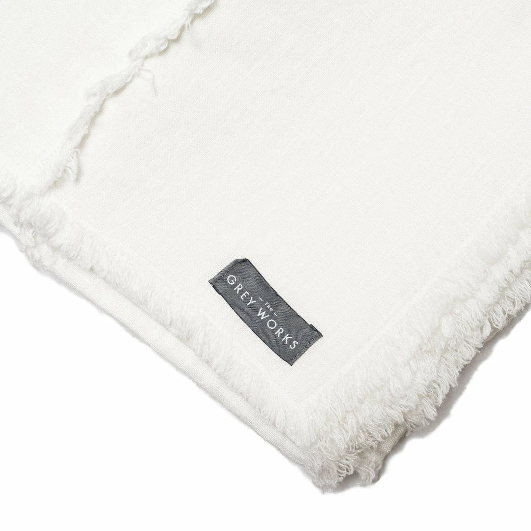 Wholesale ✨ The Grey Works Extra Wide Seamed French Linen Tablecloth Or Throw - White Tablecloths 🔥 5 The Grey Works Extra Wide Seamed French Linen Tablecloth Or Throw - White Tablecloths