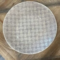 Wonki Ware Extra Large Serving Platter In Aubergine Mixed Pattern Servers & Platters