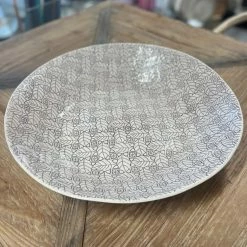 Wonki Ware Extra Large Serving Platter In Aubergine Mixed Pattern Servers & Platters