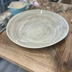 Budget ๐ฅ Wonki Ware Extra Large Serving Platter In Plain Wash Warm Grey โ 7 Wonki Ware Extra Large Serving Platter In Plain Wash Warm Grey