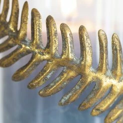 The Grey Works Fern Leaf Hurricane Lamp Homewares