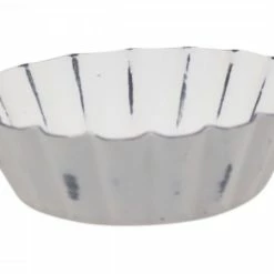 The Grey Works Fluted White Tin T- Light Candles