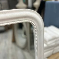 The Grey Works Mirrors Francine French Vintage Style Mirror In Antique White