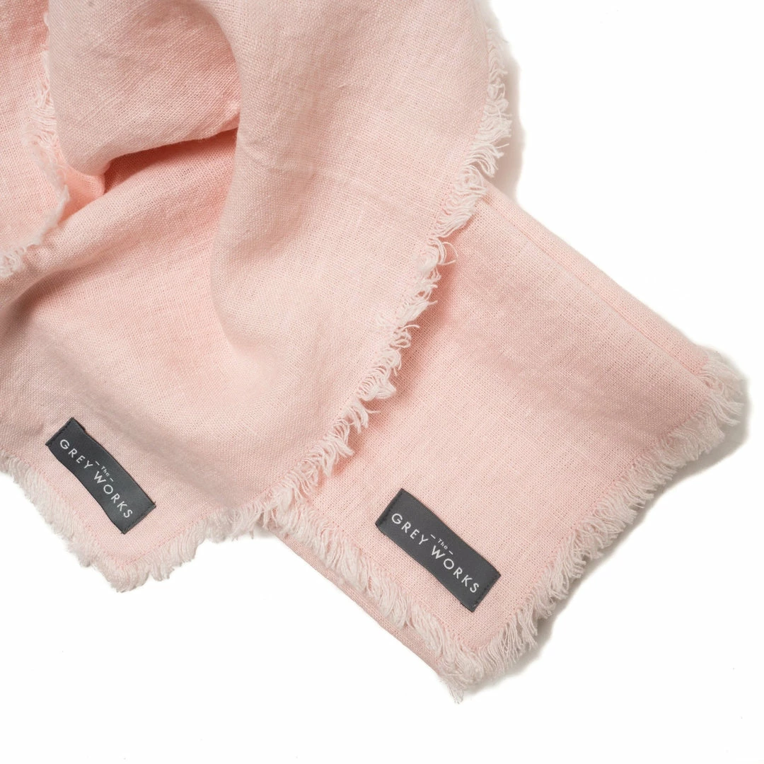Top 10 β€οΈ The Grey Works Homewares Frayed Edge Linen Napkin - Light Pink π 6 The Grey Works Homewares Frayed Edge Linen Napkin - Light Pink