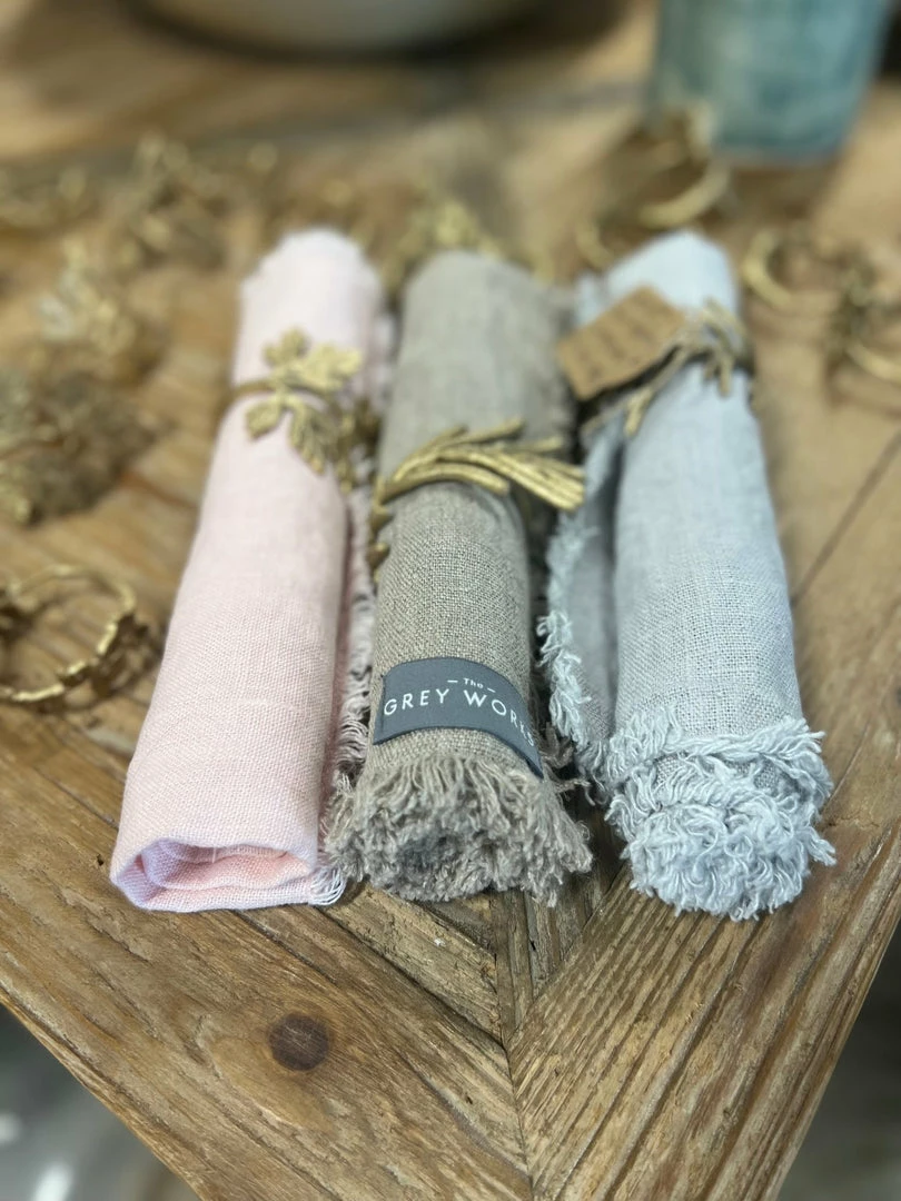 Coupon ⌛ The Grey Works Frayed Edge Linen Napkin - Natural Homewares 🤩 8 The Grey Works Frayed Edge Linen Napkin - Natural Homewares