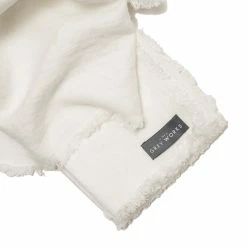 The Grey Works Frayed Edge Linen Napkin - White