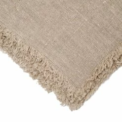 The Grey Works Frayed Edge Linen Placemats - Natural Homewares