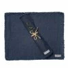 The Grey Works Frayed Edge Linen Placemats - Navy Blue