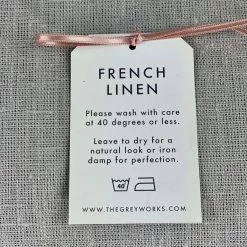 The Grey Works French Linen By The Metre Pale Grey