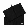 The Grey Works French Linen Hand Towel - Black