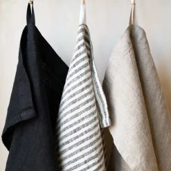 The Grey Works French Linen Hand Towel - Natural