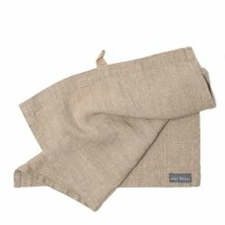 The Grey Works French Linen Hand Towel - Natural