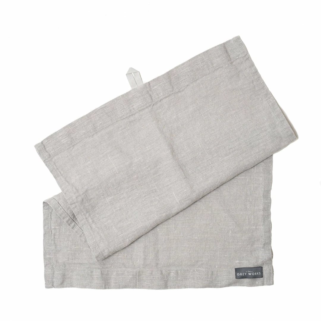 Wholesale π₯° The Grey Works Linens French Linen Hand Towel - Pale Grey π€© 3 The Grey Works Linens French Linen Hand Towel - Pale Grey
