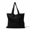 The Grey Works Linens French Linen Tote Bag - Black