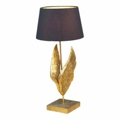 The Grey Works Golden Angel Wings Table Lamp With Shade Christmas Sale
