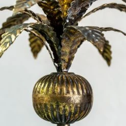 The Grey Works Homewares Golden Palm Candlestick