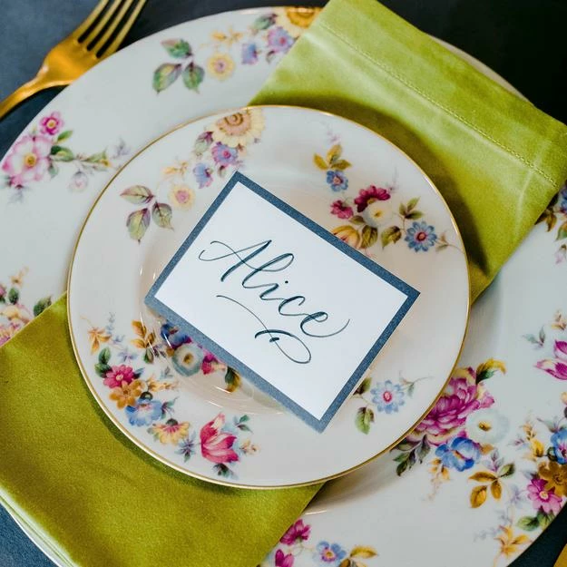 Flash Sale 🎁 Hester & Cook Grey Frame Place Cards - Set Of 12 Dining Decorations ❤️ 4 Hester & Cook Grey Frame Place Cards - Set Of 12 Dining Decorations