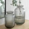 Promo ๐ฅ The Grey Works Grey Glass Ribbed Vase Small ๐ 1 The Grey Works Grey Glass Ribbed Vase Small