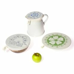 The Grey Works Homewares Halo Dish And Bowl Cover Set Of 3 Small-Edible Flowers