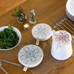 The Grey Works Homewares Halo Dish And Bowl Cover Set Of 3 Small-Utensils