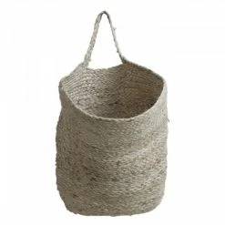 The Grey Works Hanging Storage Basket In Natural Jute