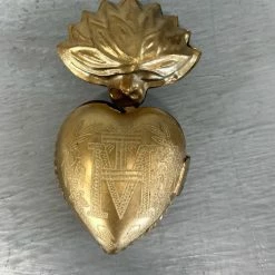 The Grey Works Deco Objects Heart Of Mary Ex Voto Gold Box