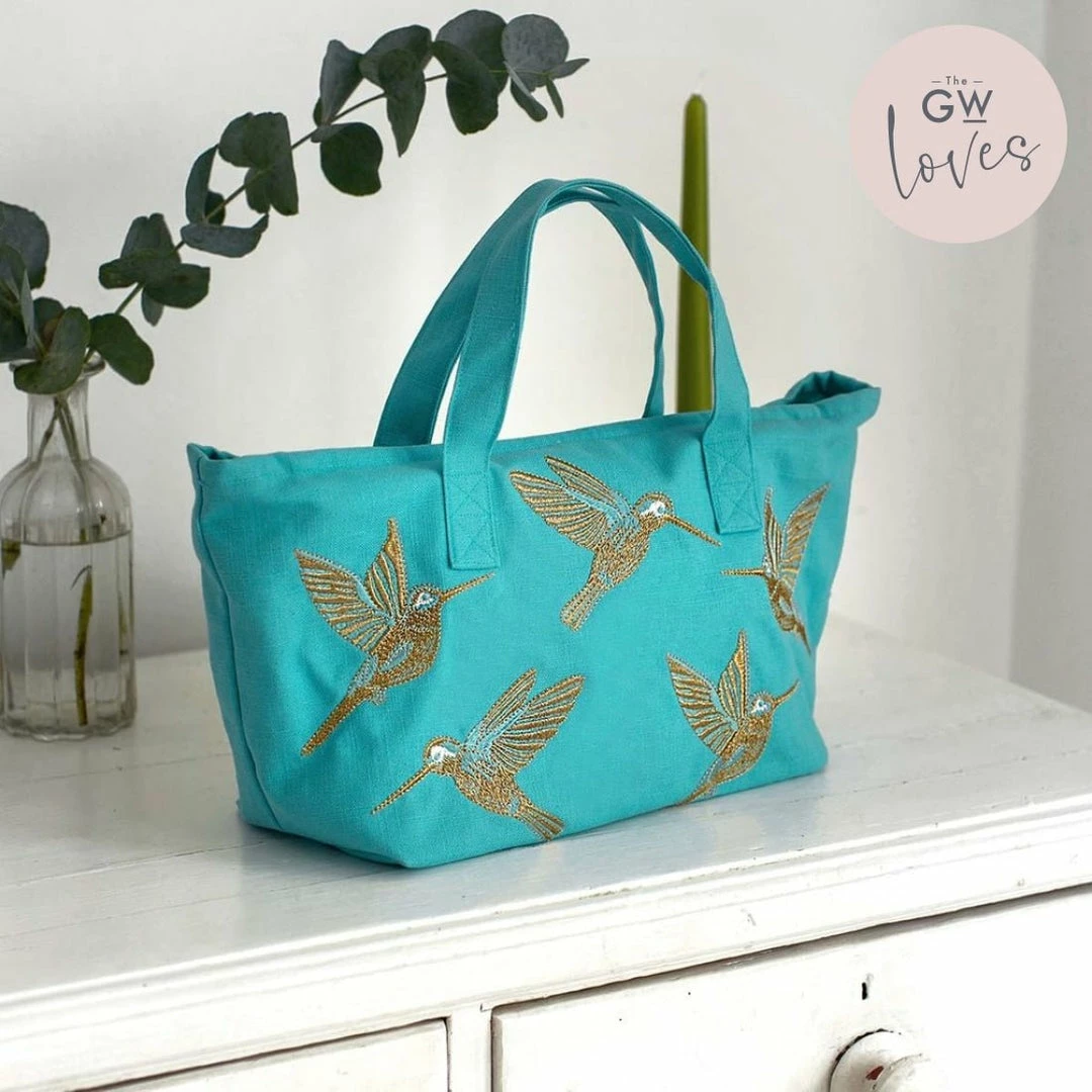 Hot Sale 🤩 Elizabeth Scarlett Hummingbird Turquoise Day Bag Accessories 🤩 4 Elizabeth Scarlett Hummingbird Turquoise Day Bag Accessories