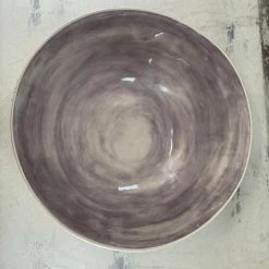 Cheap 🤩 Wonki Ware Large Salad Bowl In Plain Wash Aubergine 🌟 9 Wonki Ware Large Salad Bowl In Plain Wash Aubergine