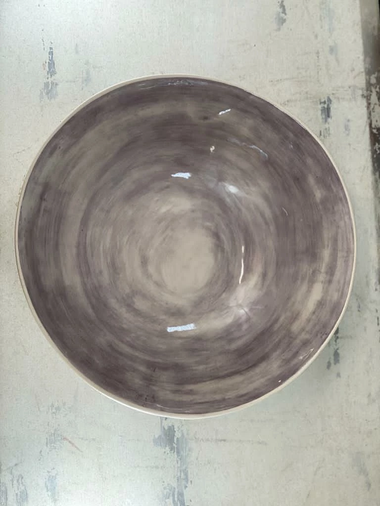 Cheap 🤩 Wonki Ware Large Salad Bowl In Plain Wash Aubergine 🌟 5 Wonki Ware Large Salad Bowl In Plain Wash Aubergine