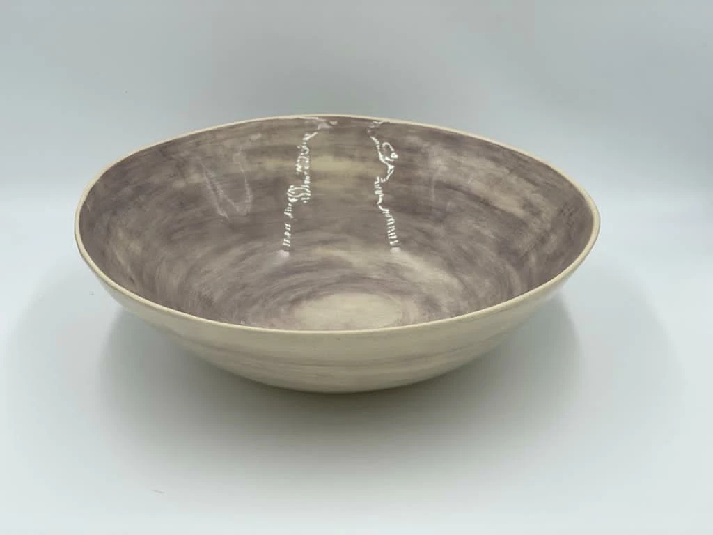 Cheap 🤩 Wonki Ware Large Salad Bowl In Plain Wash Aubergine 🌟 3 Wonki Ware Large Salad Bowl In Plain Wash Aubergine