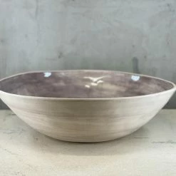 Cheap 🤩 Wonki Ware Large Salad Bowl In Plain Wash Aubergine 🌟 10 Wonki Ware Large Salad Bowl In Plain Wash Aubergine