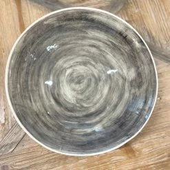 Wonki Ware Large Salad Bowl In Plain Wash Charcoal