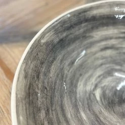 Wonki Ware Large Salad Bowl In Plain Wash Charcoal