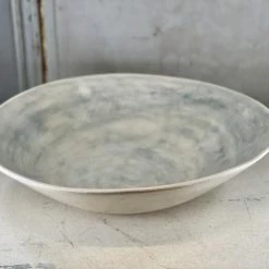 Wonki Ware Bowls Large Salad Bowl In Plain Wash Duck Egg