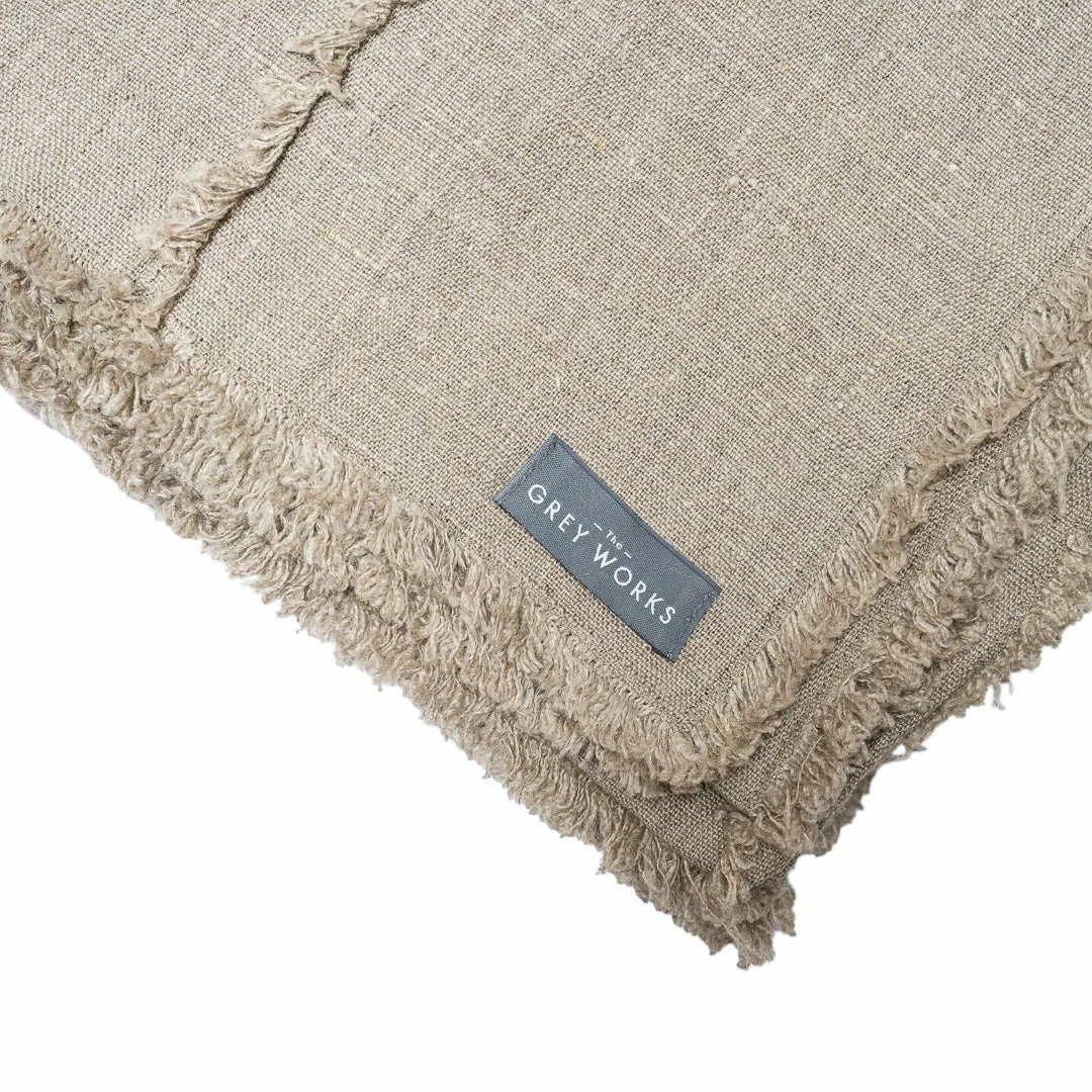 Best Pirce π The Grey Works Large Seamed French Linen Tablecloth With A Frayed Edge - Natural Tablecloths β€οΈ 4 The Grey Works Large Seamed French Linen Tablecloth With A Frayed Edge - Natural Tablecloths