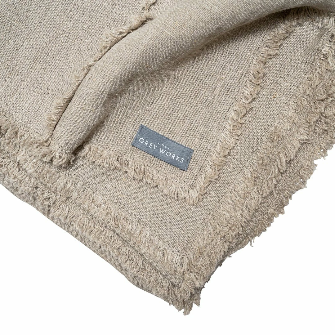 Best Pirce π The Grey Works Large Seamed French Linen Tablecloth With A Frayed Edge - Natural Tablecloths β€οΈ 5 The Grey Works Large Seamed French Linen Tablecloth With A Frayed Edge - Natural Tablecloths