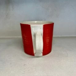 Wonki Ware Large Style Mug In A Pimento Red Wash