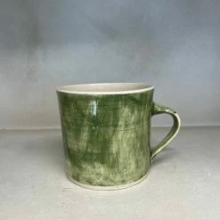Wonki Ware Mugs & Jugs Large Style Mug In Irish Green Wash