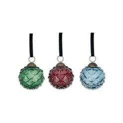 Nkuku Layli Vintage Style Glass Christmas Baubles Christmas Sale