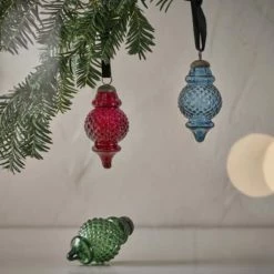 Nkuku Layli Vintage Style Lantern Glass Baubles Christmas Sale