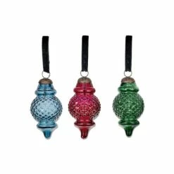 Nkuku Layli Vintage Style Lantern Glass Baubles Christmas Sale