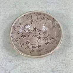 Wonki Ware Small Salt Dish In Aubergine - Mixed Patterns