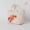 Elizabeth Scarlett Lobster Cream Velvet Day Bag Accessories