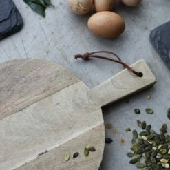 The Grey Works Mango Wood Pizza Board Large