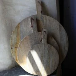 The Grey Works Mango Wood Pizza Board Large