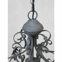 Discount 😍 The Grey Works Margeaux Dark Grey Metal Chandelier With Leaf Detail Lighting 🤩 9 The Grey Works Margeaux Dark Grey Metal Chandelier With Leaf Detail Lighting