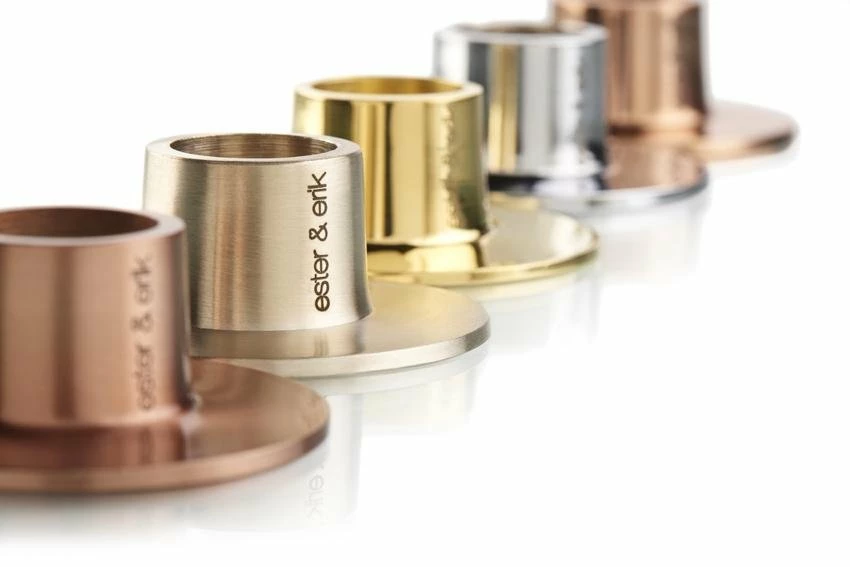 Budget π Ester & Erik Candles Matt Rose Gold Stainless Steel Candle Holder π 4 Ester & Erik Candles Matt Rose Gold Stainless Steel Candle Holder